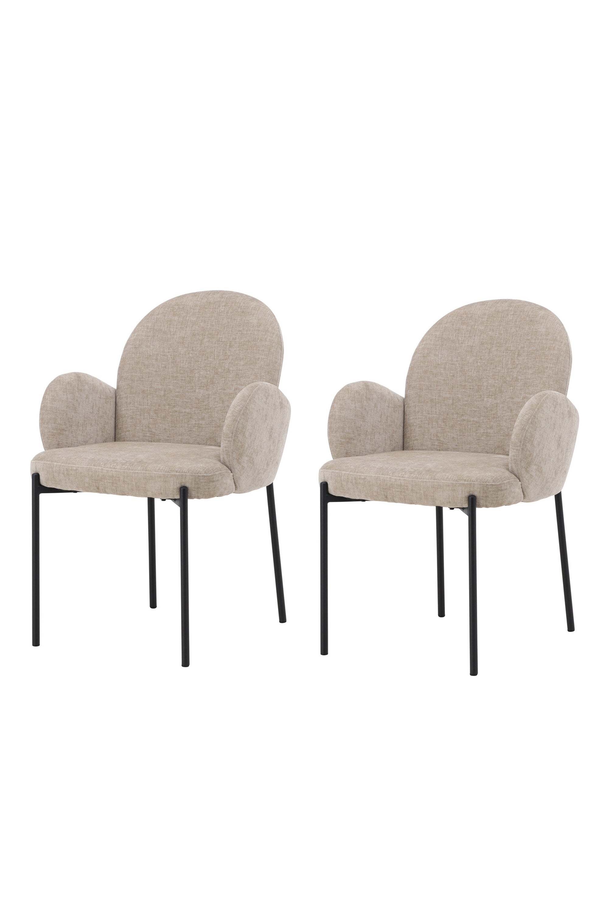 Blom Esszimmerstuhl in Beige präsentiert im Onlineshop von KAQTU Design AG. Stuhl mit Armlehne ist von Venture Home