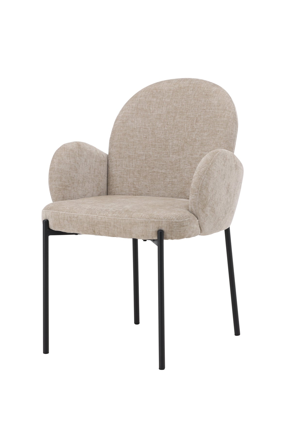 Blom Esszimmerstuhl in Beige präsentiert im Onlineshop von KAQTU Design AG. Stuhl mit Armlehne ist von Venture Home