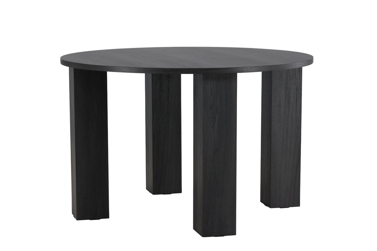 Juno Runder Esstisch in Schwarz präsentiert im Onlineshop von KAQTU Design AG. Esstisch ist von Venture Home