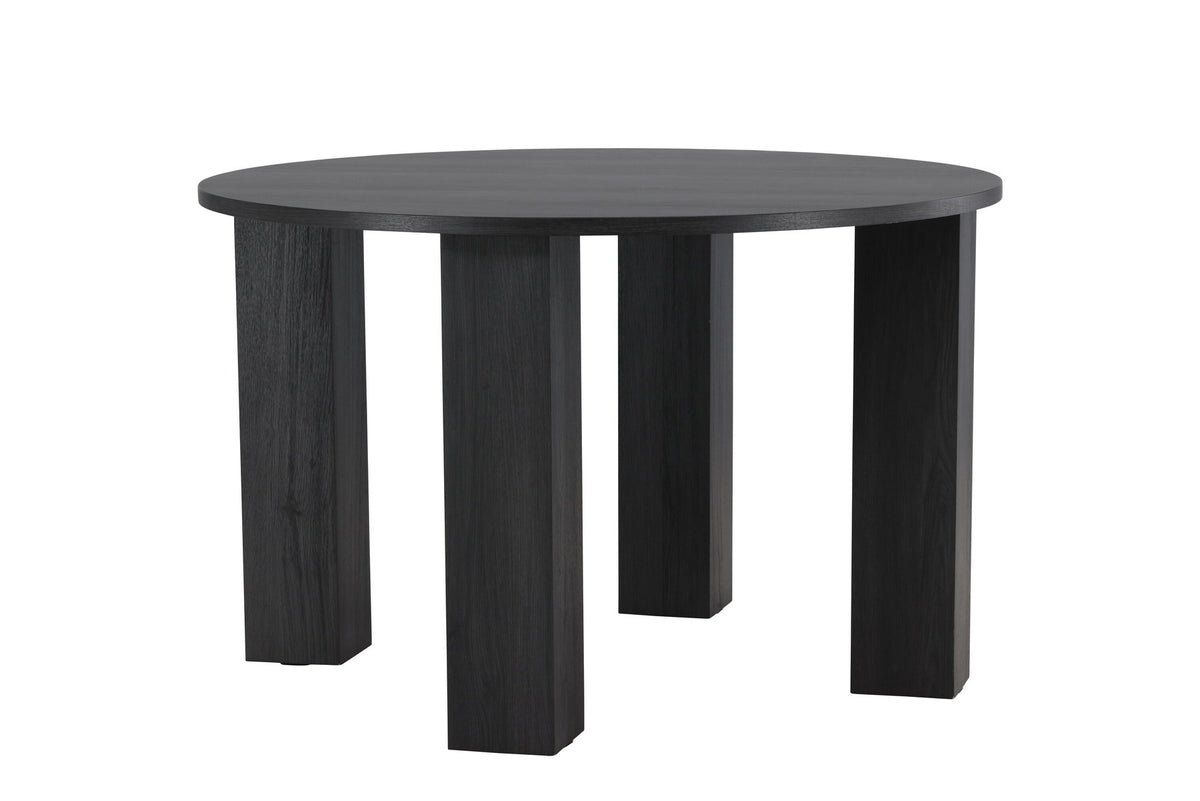 Juno Runder Esstisch in Schwarz präsentiert im Onlineshop von KAQTU Design AG. Esstisch ist von Venture Home