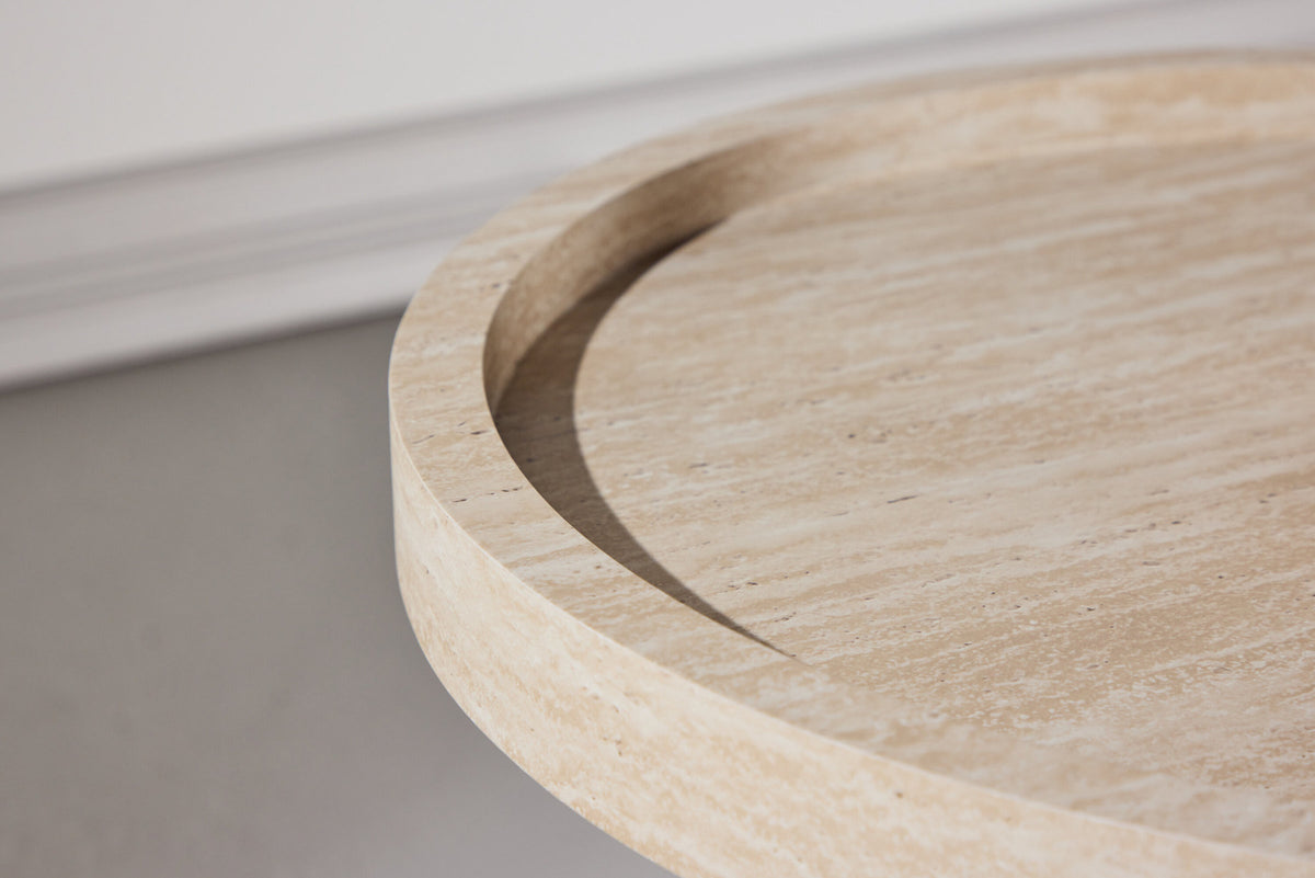 Krille Sofatisch in Beige präsentiert im Onlineshop von KAQTU Design AG. Beistelltisch ist von Venture Home
