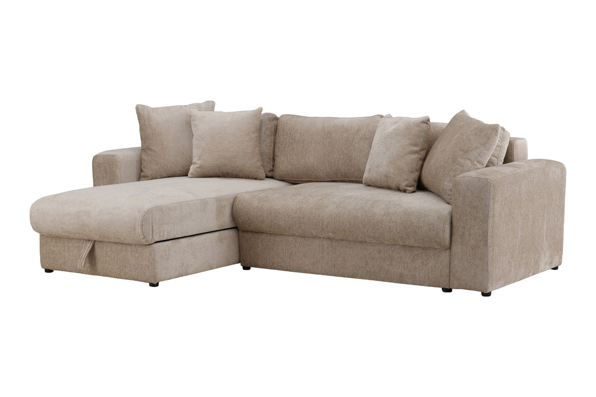 Bellman verstellbares Bett in Beige präsentiert im Onlineshop von KAQTU Design AG. L-Sofa rechts ist von Venture Home