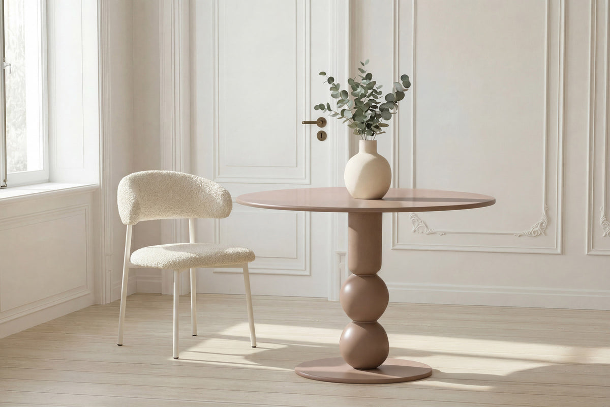 Boulevard runder Esstisch in Braun präsentiert im Onlineshop von KAQTU Design AG. Esstisch ist von Venture Home