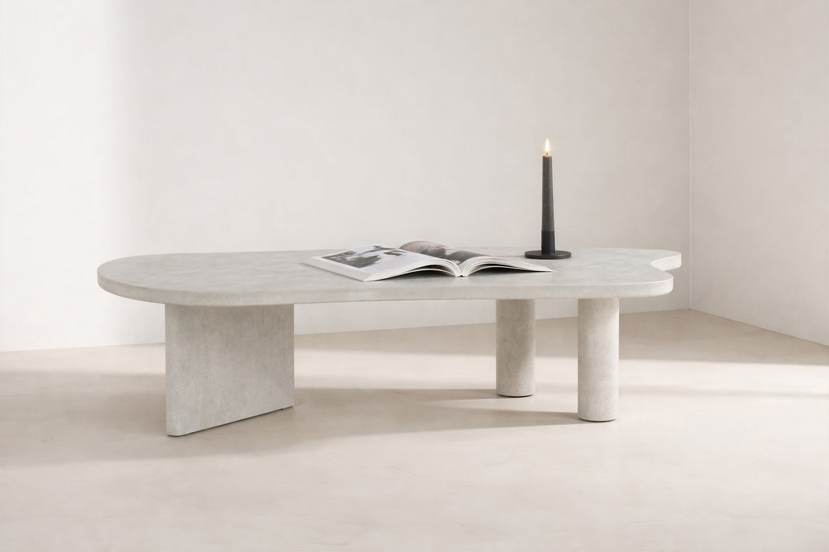 Polle Sofatisch in Hellgrau präsentiert im Onlineshop von KAQTU Design AG. Couchtisch ist von Venture Home