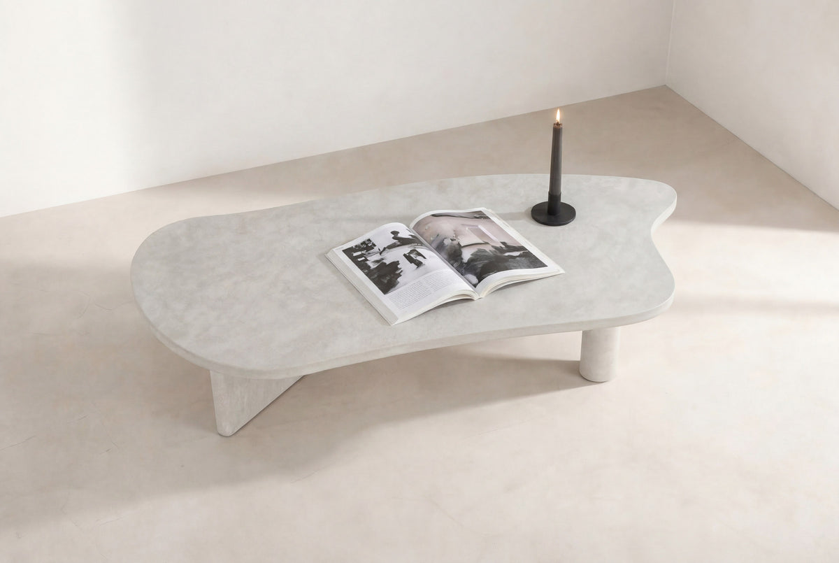 Polle Sofatisch in Hellgrau präsentiert im Onlineshop von KAQTU Design AG. Couchtisch ist von Venture Home
