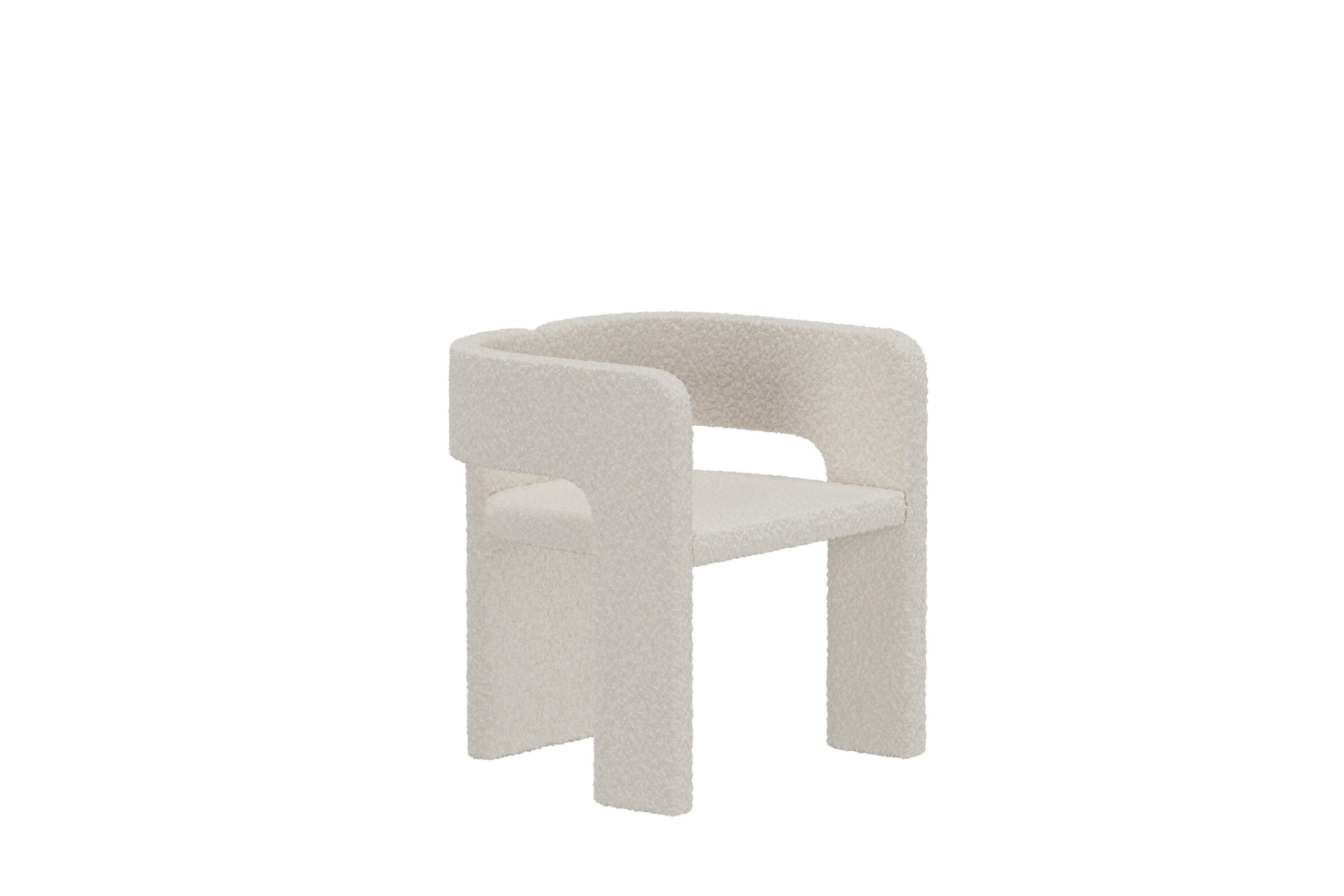 Kristin Esszimmerstuhl in Weiß präsentiert im Onlineshop von KAQTU Design AG. Stuhl ist von Venture Home