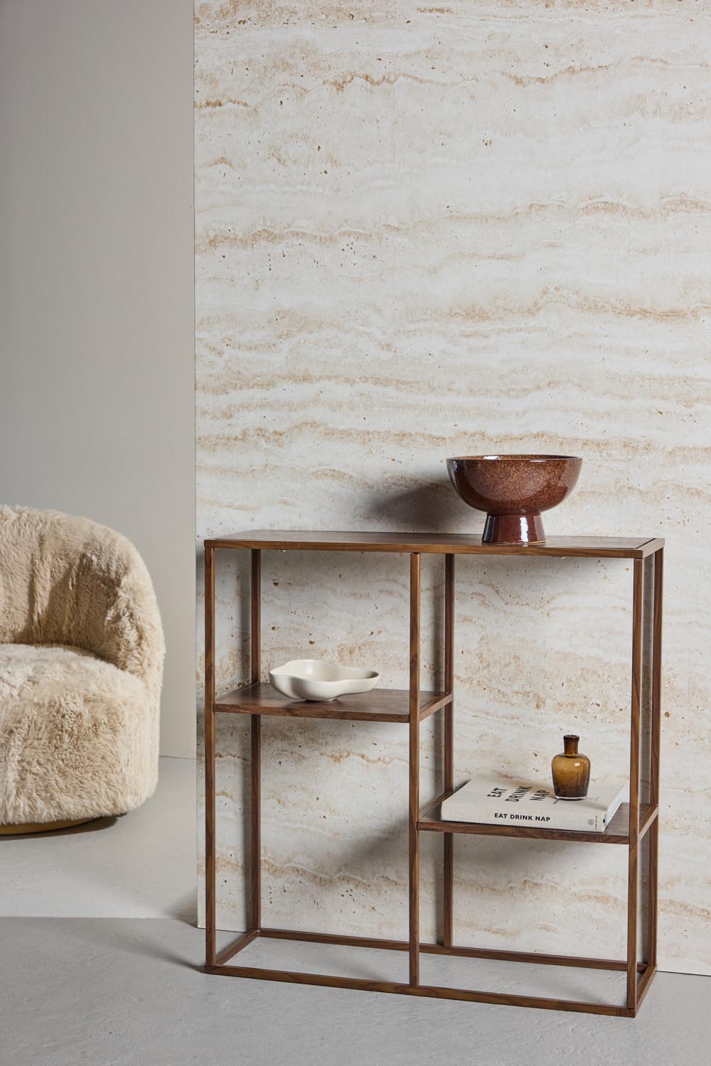 Staal Regal in Walnuss präsentiert im Onlineshop von KAQTU Design AG. Standregal ist von Venture Home