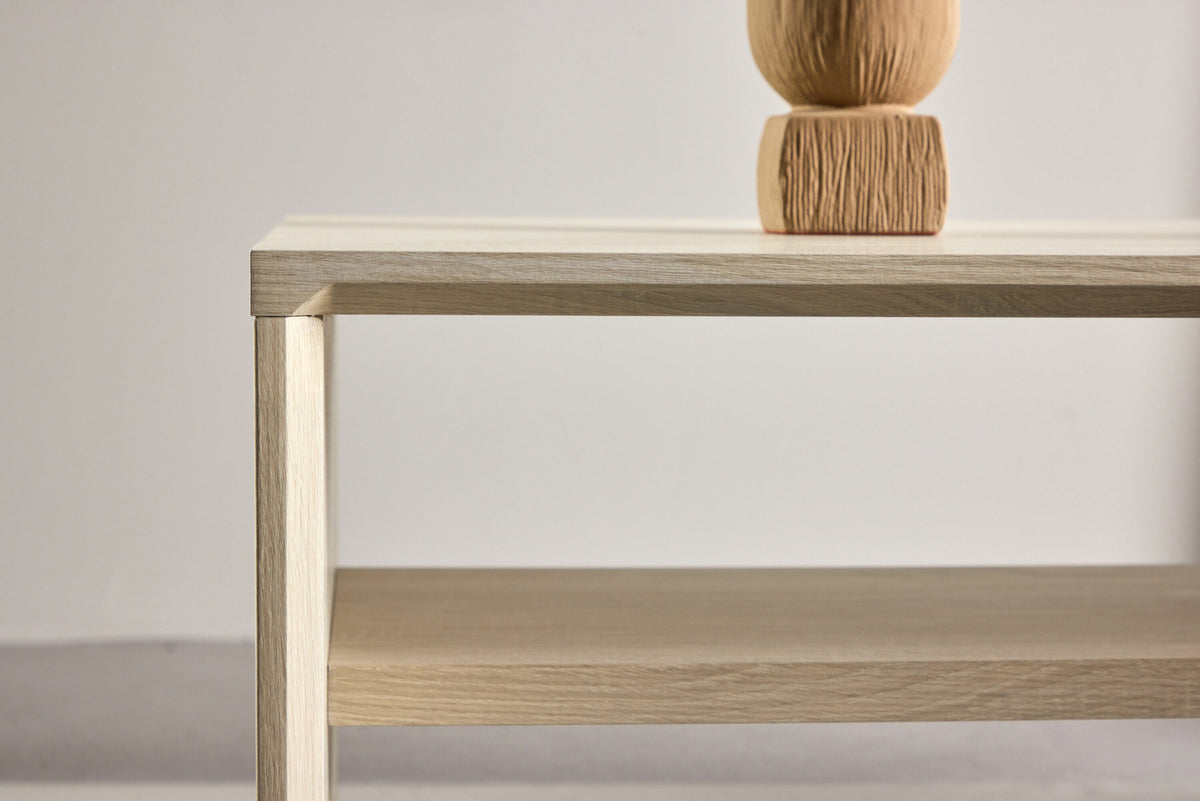 Telemarket Sofatisch in Weisswäsche präsentiert im Onlineshop von KAQTU Design AG. Beistelltisch ist von Venture Home