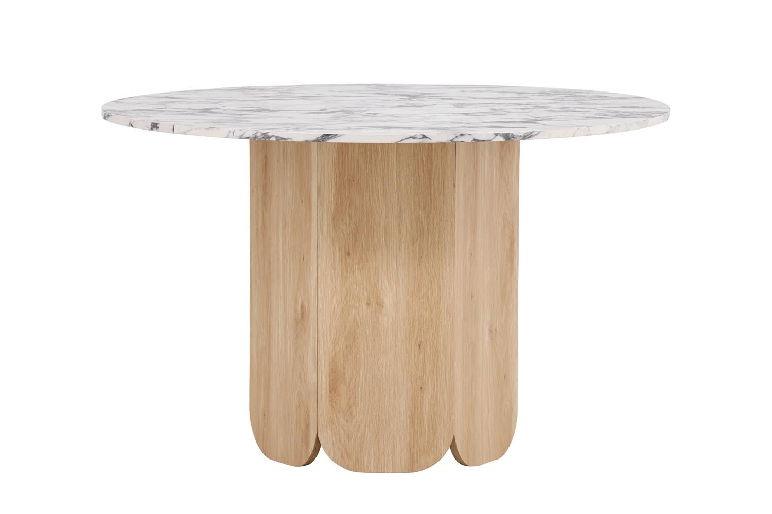 Tekla Esstisch rund in Hellgrau präsentiert im Onlineshop von KAQTU Design AG. Esstisch ist von Venture Home
