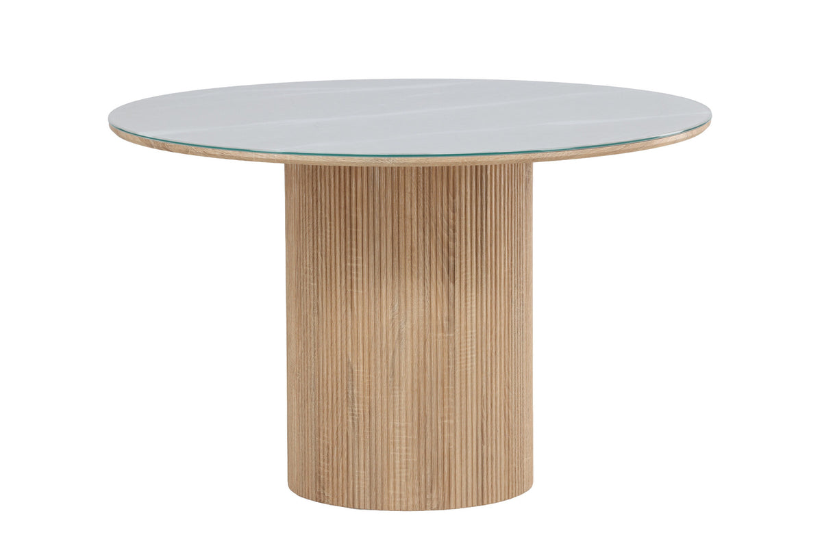 Härön Round Esstisch in Weiss präsentiert im Onlineshop von KAQTU Design AG. Esstisch ist von Vind