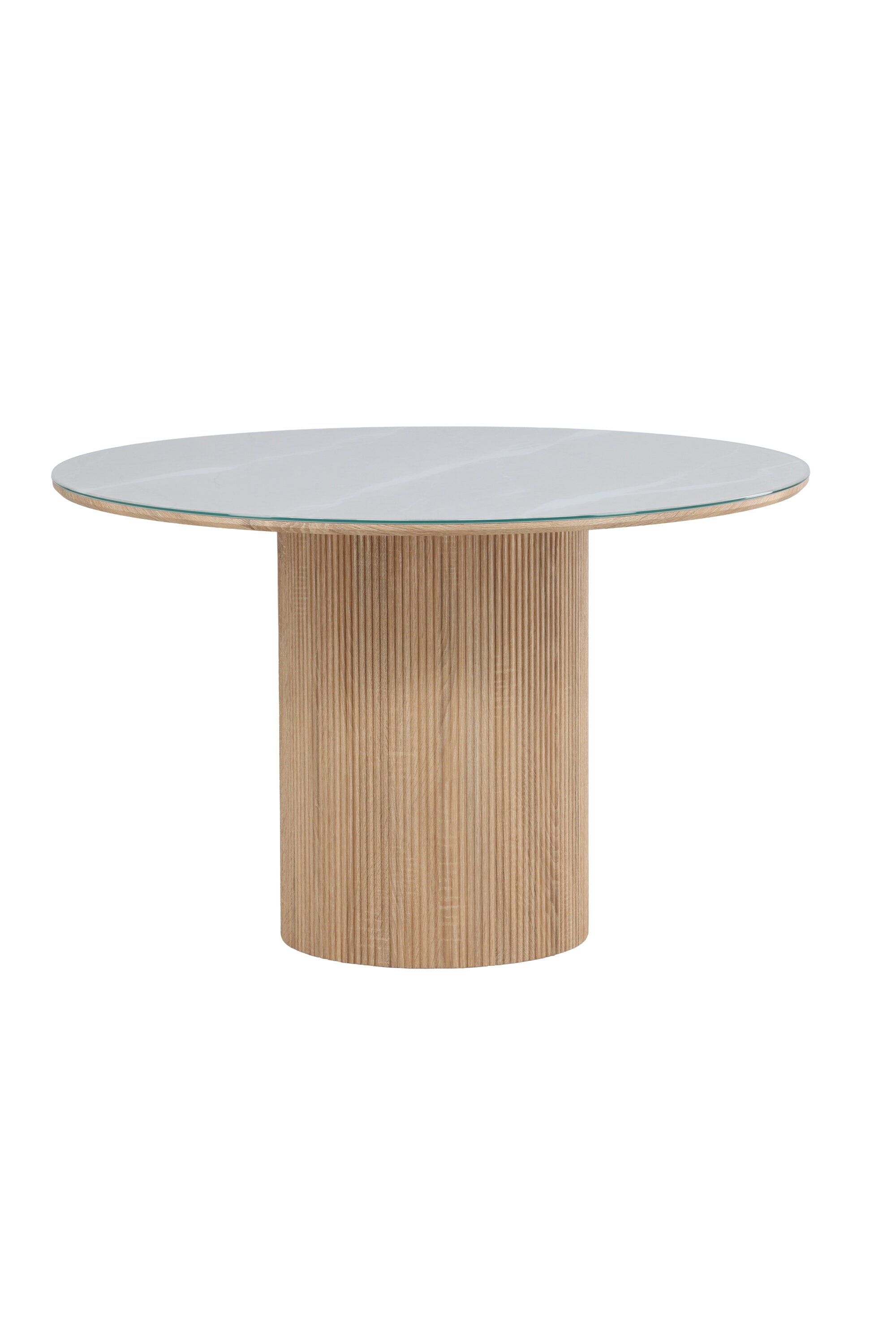 Härön Esstisch rund in Weiß präsentiert im Onlineshop von KAQTU Design AG. Esstisch ist von Vind