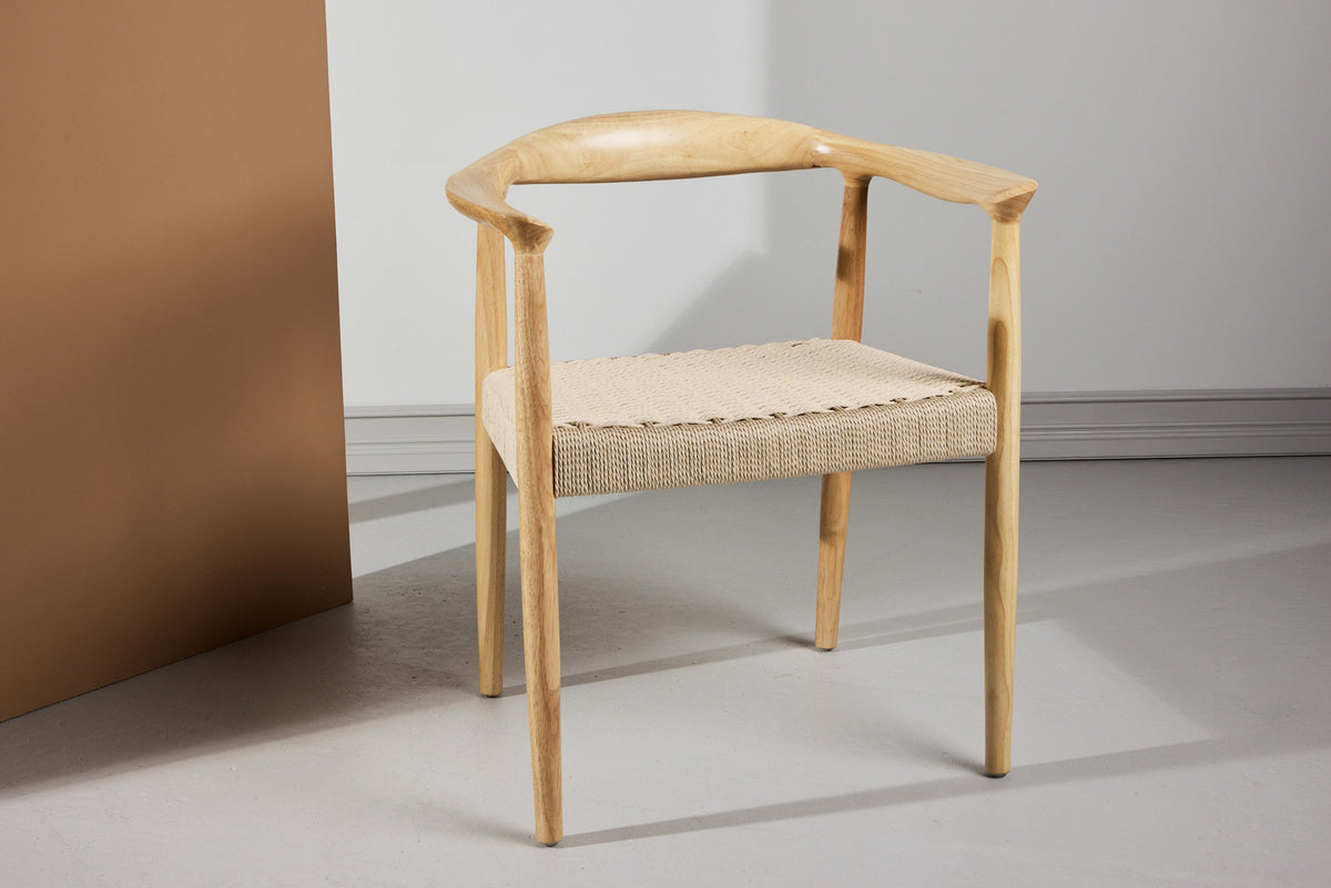 Lovön Esszimmerstuhl in Weisswäsche präsentiert im Onlineshop von KAQTU Design AG. Stuhl ist von Vind