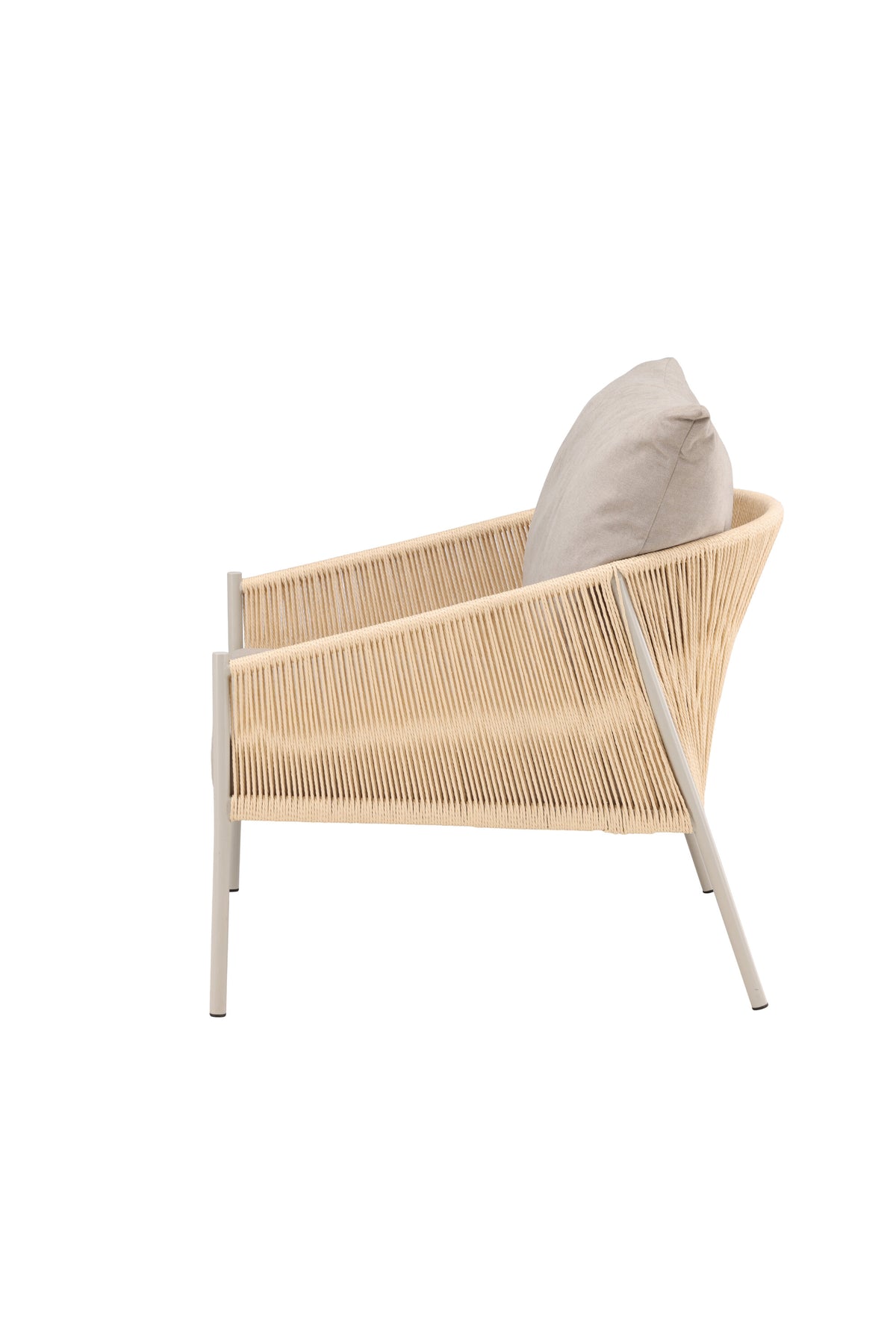 Louie Sessel in Beige präsentiert im Onlineshop von KAQTU Design AG. Sessel mit Armlehnen ist von Vind