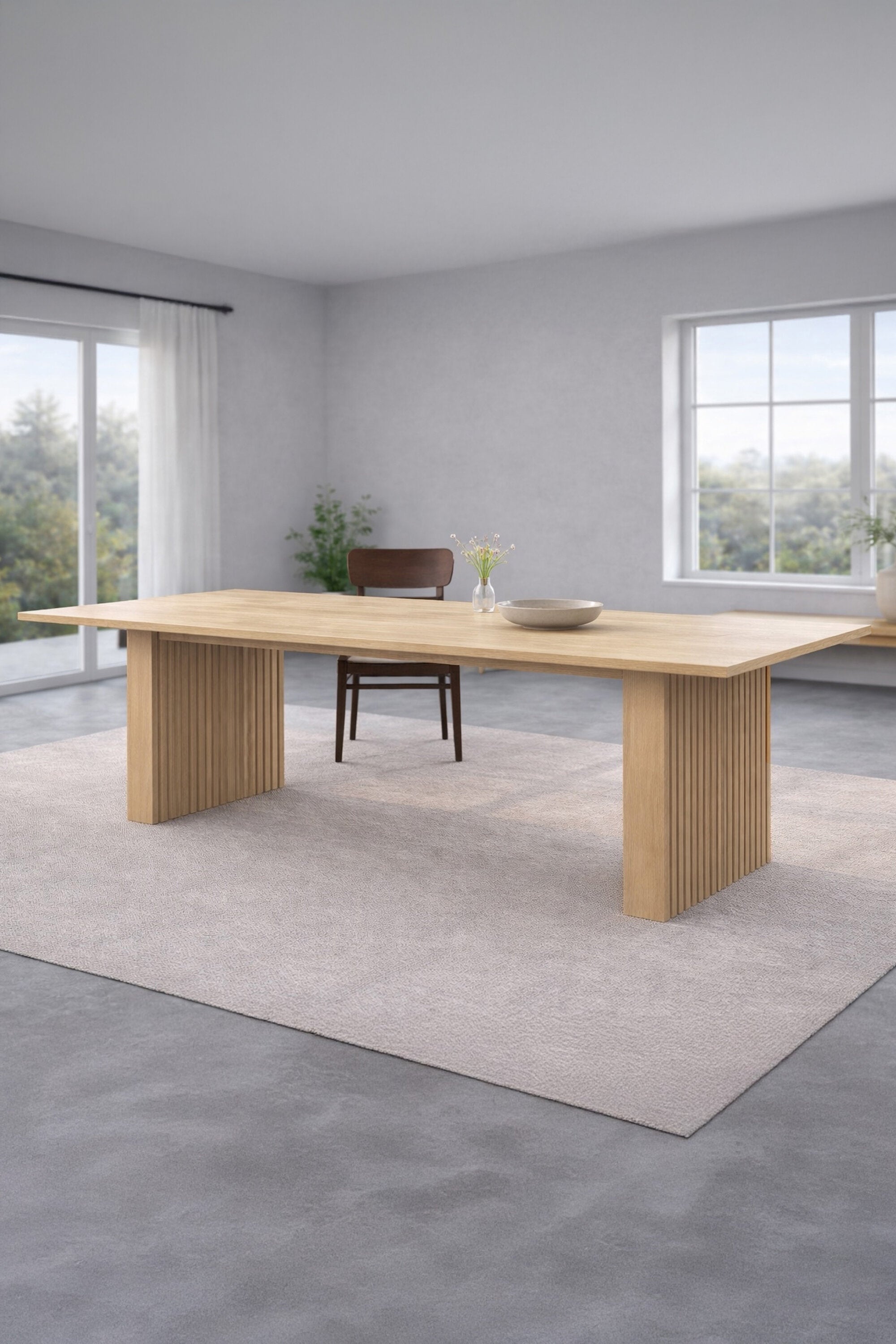 Humle Rechteckiger Esstisch in Natur präsentiert im Onlineshop von KAQTU Design AG. Gartentisch ist von Vind