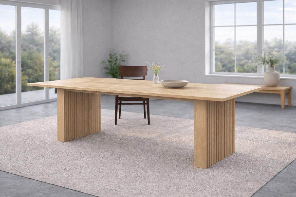 Humle Rechteckiger Esstisch in Natur präsentiert im Onlineshop von KAQTU Design AG. Esstisch ist von Vind