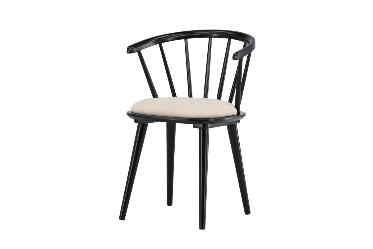 Bobby Esszimmerstuhl in Schwarz präsentiert im Onlineshop von KAQTU Design AG. Stuhl ist von Venture Home