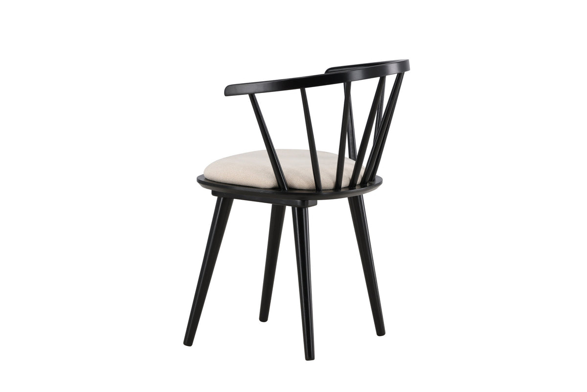 Bobby Esszimmerstuhl in Schwarz präsentiert im Onlineshop von KAQTU Design AG. Stuhl ist von Venture Home