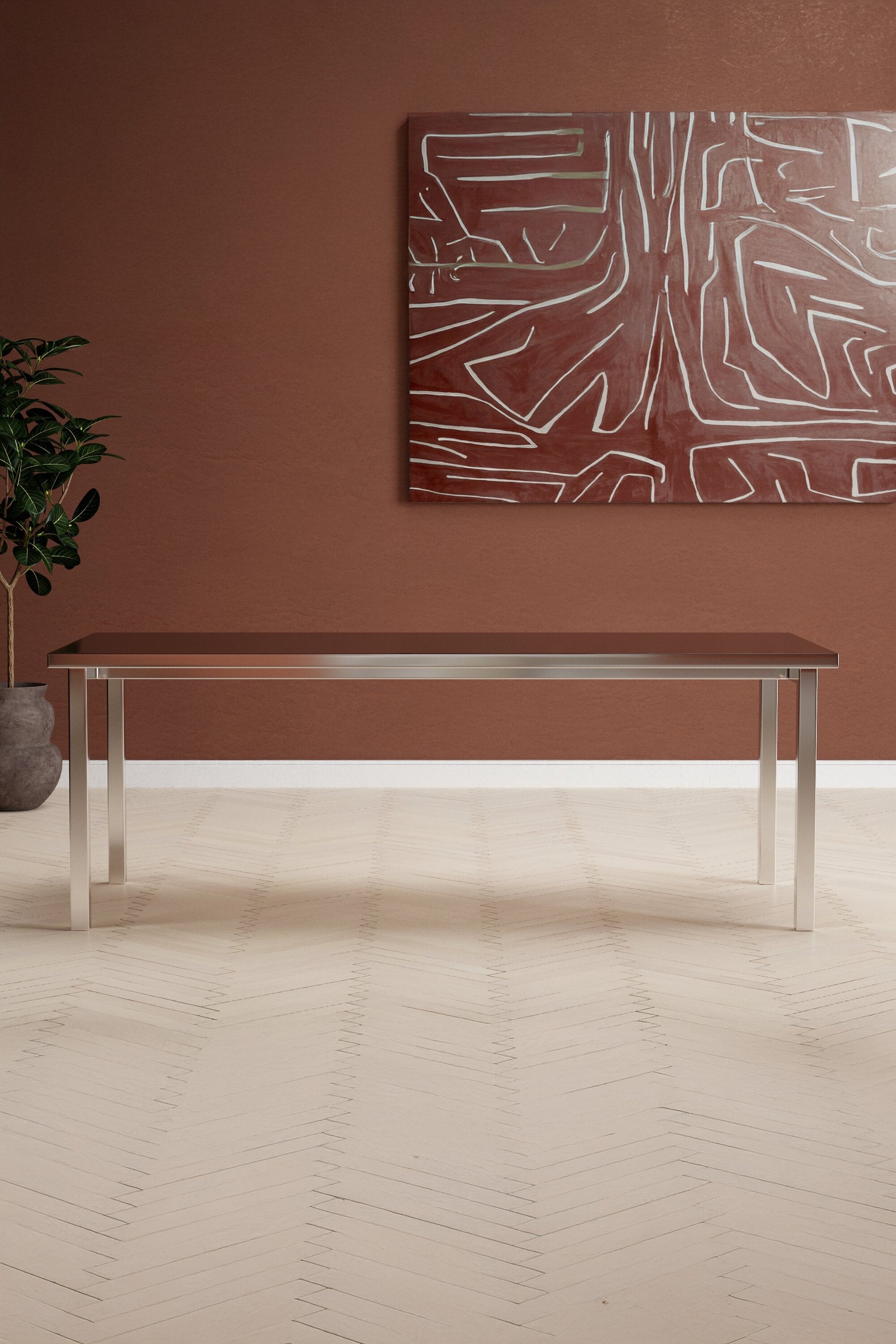 Cilo Rechteckiger Esstisch in Silber präsentiert im Onlineshop von KAQTU Design AG. Gartentisch ist von Venture Home