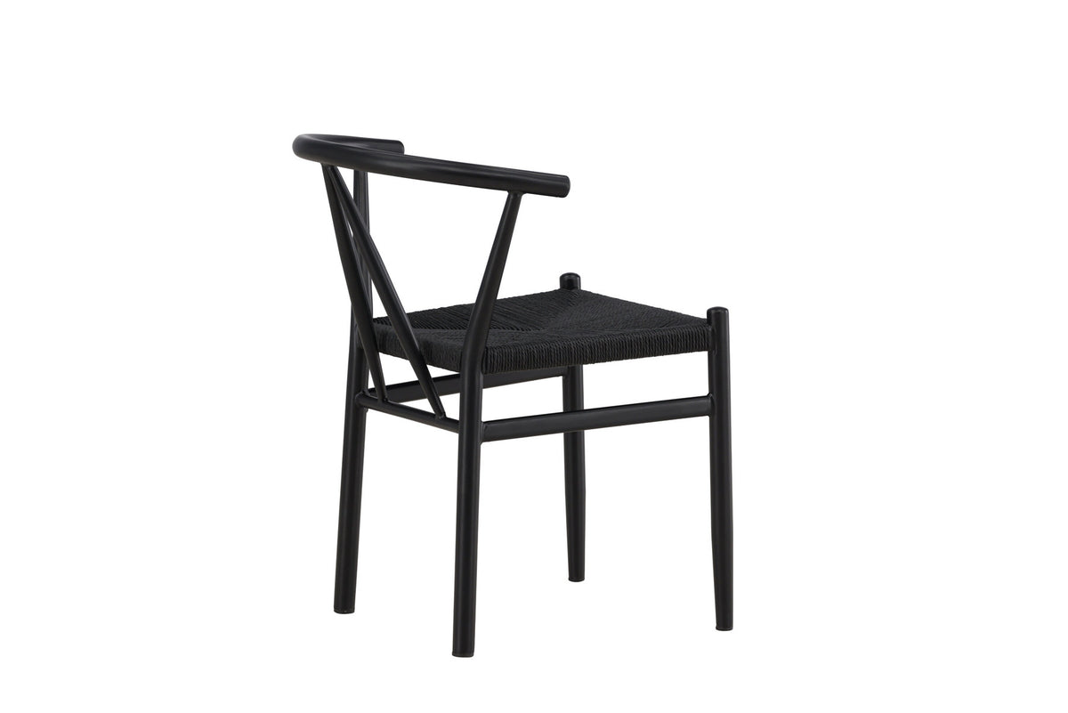 Alfons Esszimmerstuhl in Schwarz präsentiert im Onlineshop von KAQTU Design AG. Stuhl ist von Venture Home