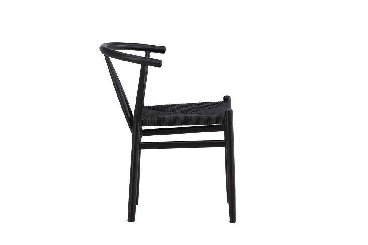 Alfons Esszimmerstuhl in Schwarz präsentiert im Onlineshop von KAQTU Design AG. Stuhl ist von Venture Home