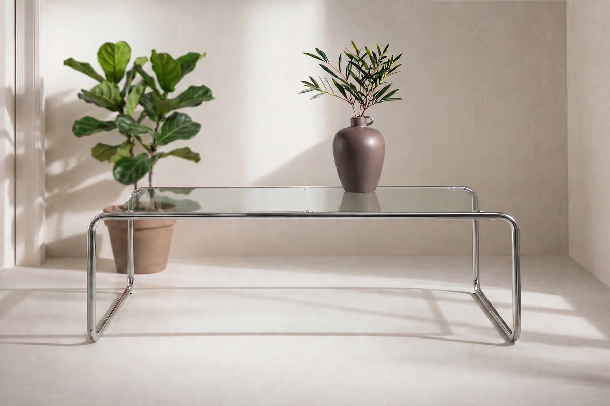 Saturnus Sofatisch in Klar präsentiert im Onlineshop von KAQTU Design AG. Couchtisch ist von Venture Home