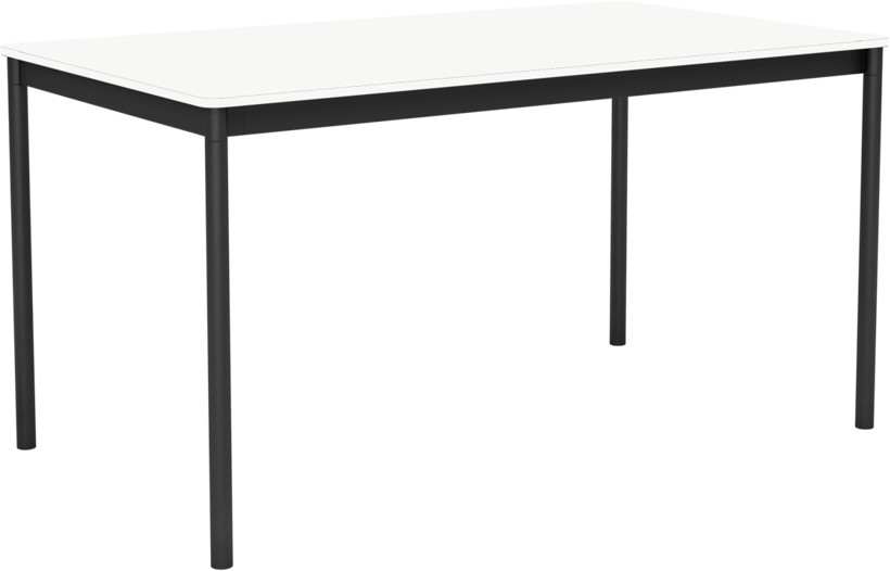 Base Tisch in Weiss / Schwarz präsentiert im Onlineshop von KAQTU Design AG. Schreibtisch ist von Muuto