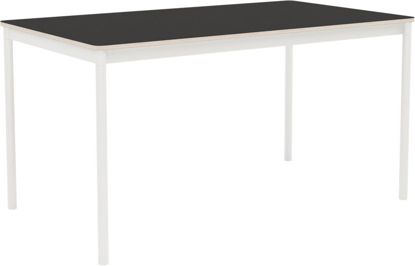 Base Tisch in Schwarz / Weiss präsentiert im Onlineshop von KAQTU Design AG. Schreibtisch ist von Muuto