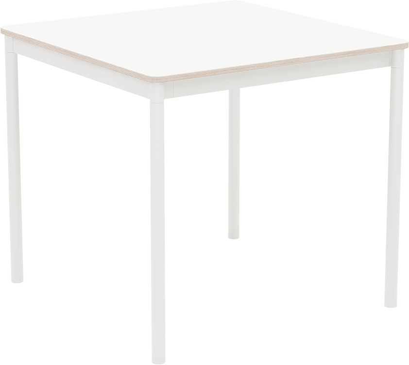 Base Tisch Square in Weiss präsentiert im Onlineshop von KAQTU Design AG. Schreibtisch ist von Muuto
