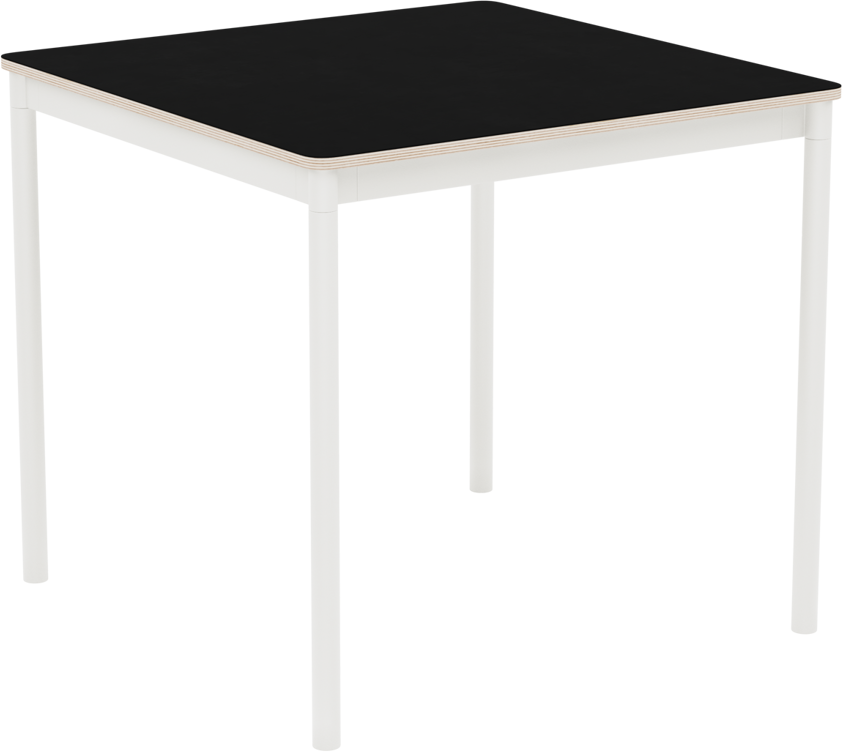 Base Tisch Square in Schwarz / Weiss präsentiert im Onlineshop von KAQTU Design AG. Schreibtisch ist von Muuto