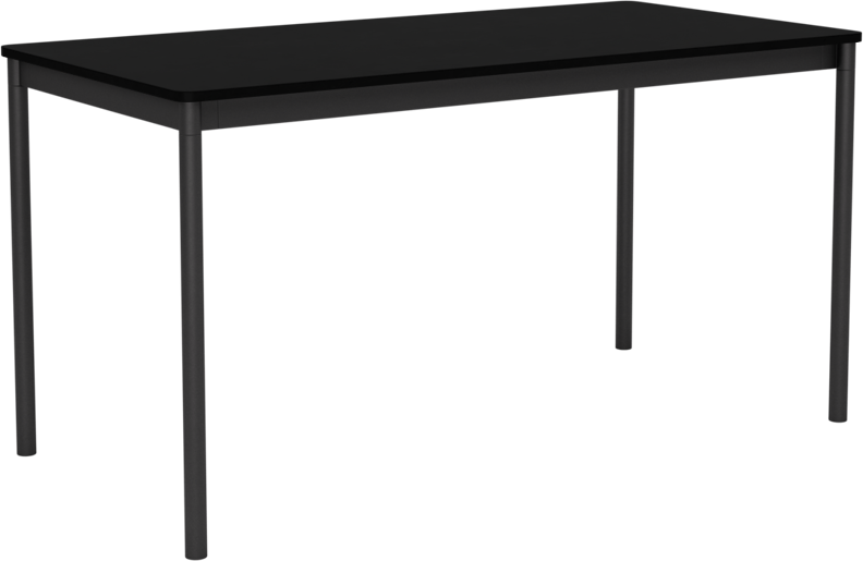 Base Tisch in Schwarz präsentiert im Onlineshop von KAQTU Design AG. Schreibtisch ist von Muuto