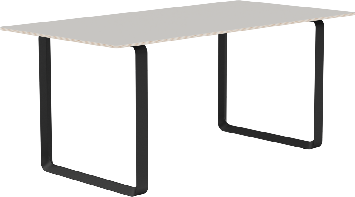70/70 Tisch in Grau / Schwarz präsentiert im Onlineshop von KAQTU Design AG. Esstisch ist von Muuto