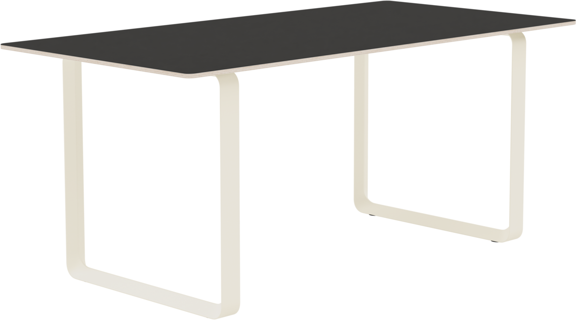 70/70 Tisch in Schwarz / Sand präsentiert im Onlineshop von KAQTU Design AG. Esstisch ist von Muuto