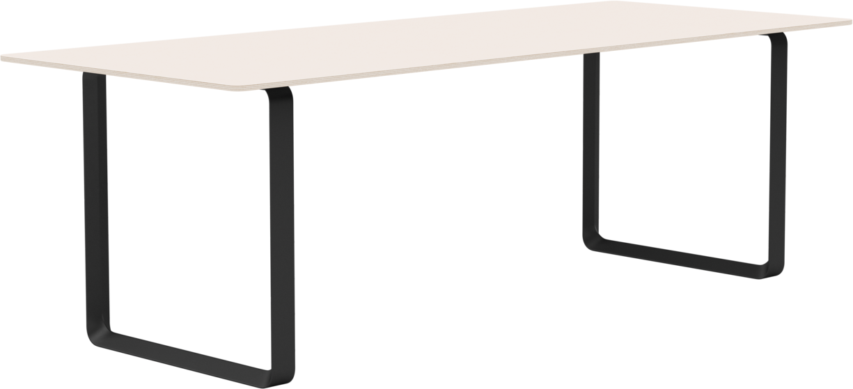 70/70 Tisch in Sand / Schwarz präsentiert im Onlineshop von KAQTU Design AG. Esstisch ist von Muuto