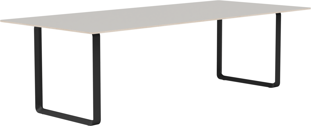 70/70 Tisch 255 cm in Grau / Schwarz präsentiert im Onlineshop von KAQTU Design AG. Esstisch ist von Muuto
