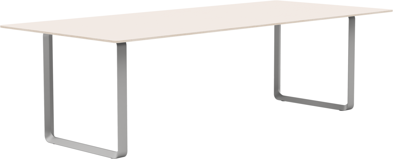 70/70 Tisch 255 cm in Sand / Grau präsentiert im Onlineshop von KAQTU Design AG. Esstisch ist von Muuto