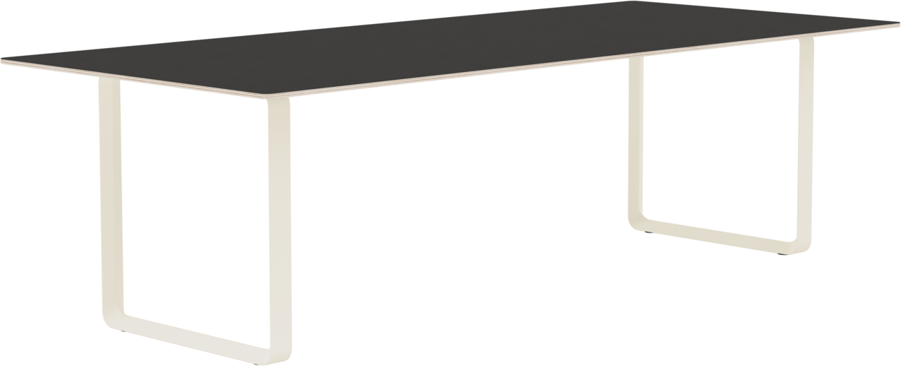 70/70 Tisch 255 cm in Schwarz / Sand präsentiert im Onlineshop von KAQTU Design AG. Esstisch ist von Muuto