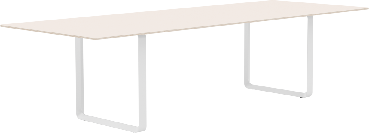 70/70 Tisch 295 cm in Sand / Weiss präsentiert im Onlineshop von KAQTU Design AG. Esstisch ist von Muuto