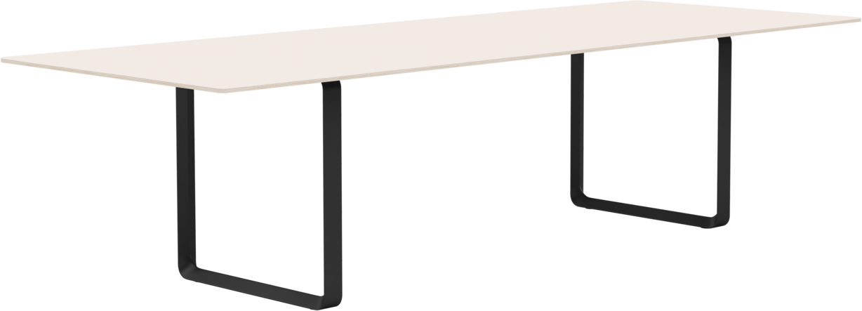 70/70 Tisch 295 cm in Sand / Schwarz präsentiert im Onlineshop von KAQTU Design AG. Esstisch ist von Muuto