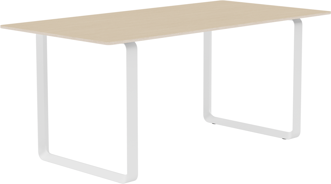 70/70 Tisch in Eiche / Weiss präsentiert im Onlineshop von KAQTU Design AG. Esstisch ist von Muuto