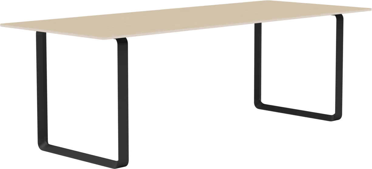 70/70 Tisch in Eiche / Schwarz präsentiert im Onlineshop von KAQTU Design AG. Esstisch ist von Muuto