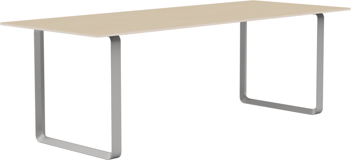 70/70 Tisch in Eiche / Grau präsentiert im Onlineshop von KAQTU Design AG. Esstisch ist von Muuto