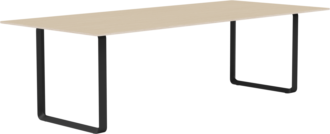 70/70 Tisch 255 cm in Eiche / Schwarz präsentiert im Onlineshop von KAQTU Design AG. Esstisch ist von Muuto