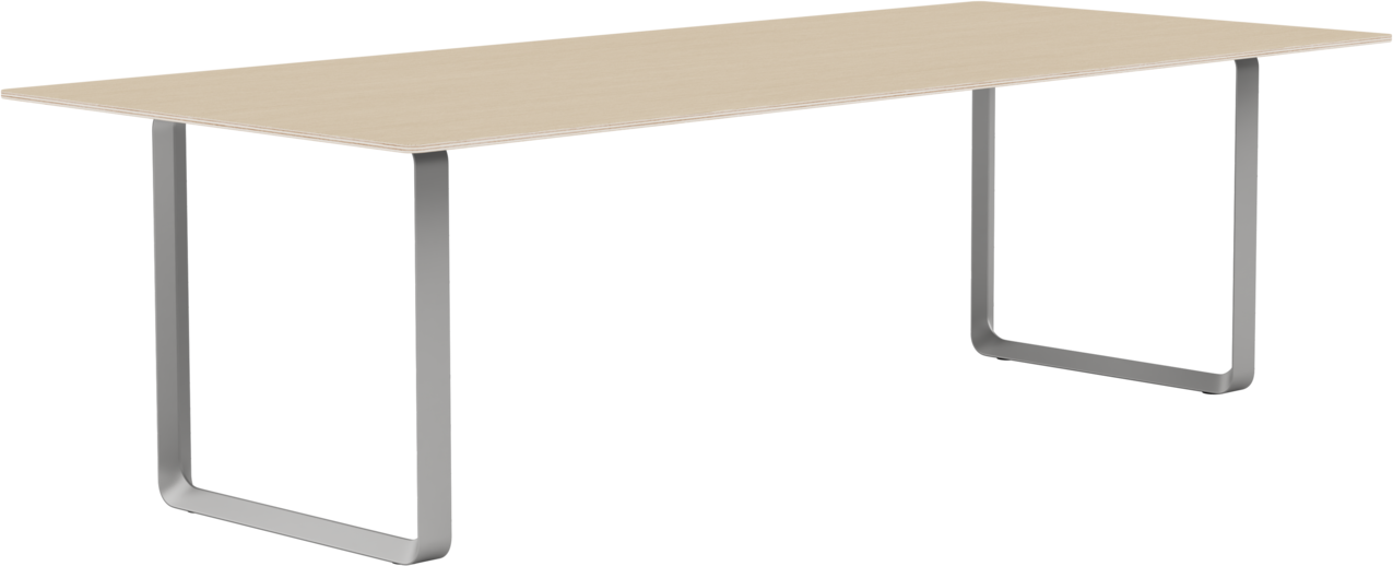 70/70 Tisch 255 cm in Eiche / Grau präsentiert im Onlineshop von KAQTU Design AG. Esstisch ist von Muuto