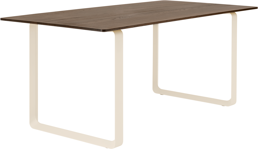 70/70 Tisch in Dunkelbraun / Sand präsentiert im Onlineshop von KAQTU Design AG. Esstisch ist von Muuto
