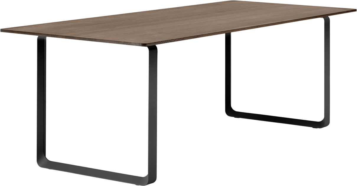 70/70 Tisch in Dunkelbraun / Schwarz präsentiert im Onlineshop von KAQTU Design AG. Esstisch ist von Muuto