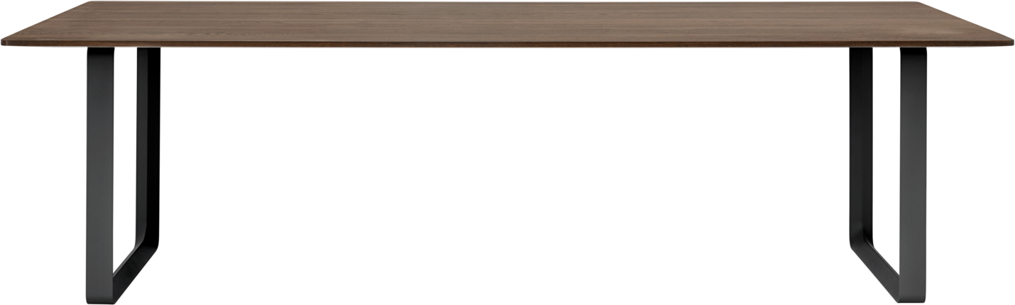 70/70 Tisch 255 cm in Dunkelbraun / Schwarz präsentiert im Onlineshop von KAQTU Design AG. Esstisch ist von Muuto