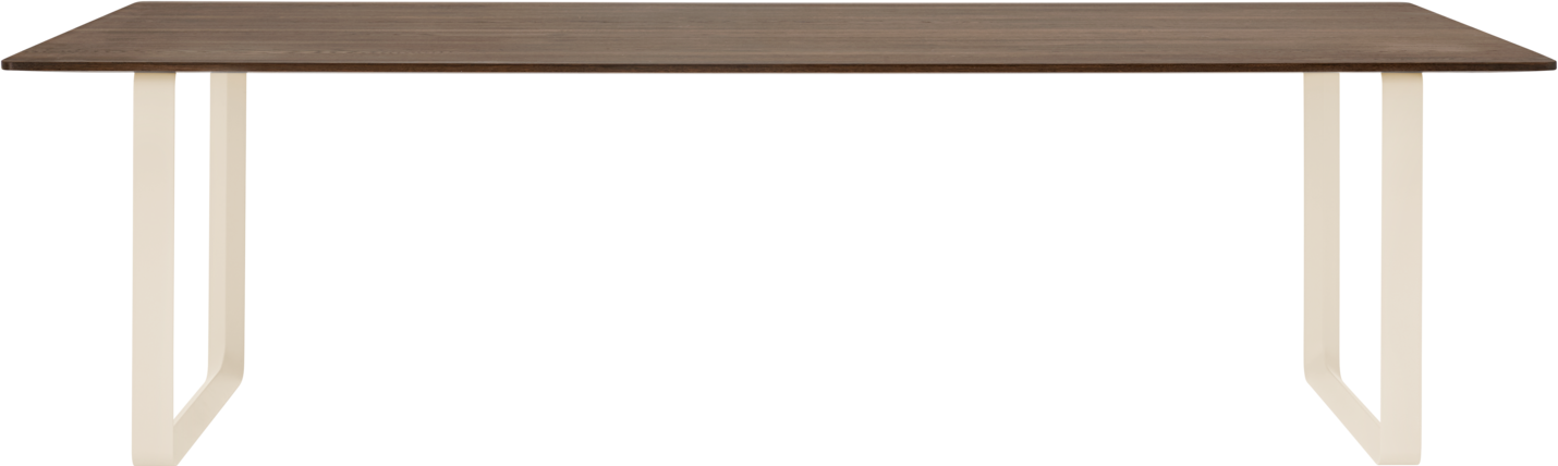 70/70 Tisch 255 cm in Dunkelbraun / Sand präsentiert im Onlineshop von KAQTU Design AG. Esstisch ist von Muuto