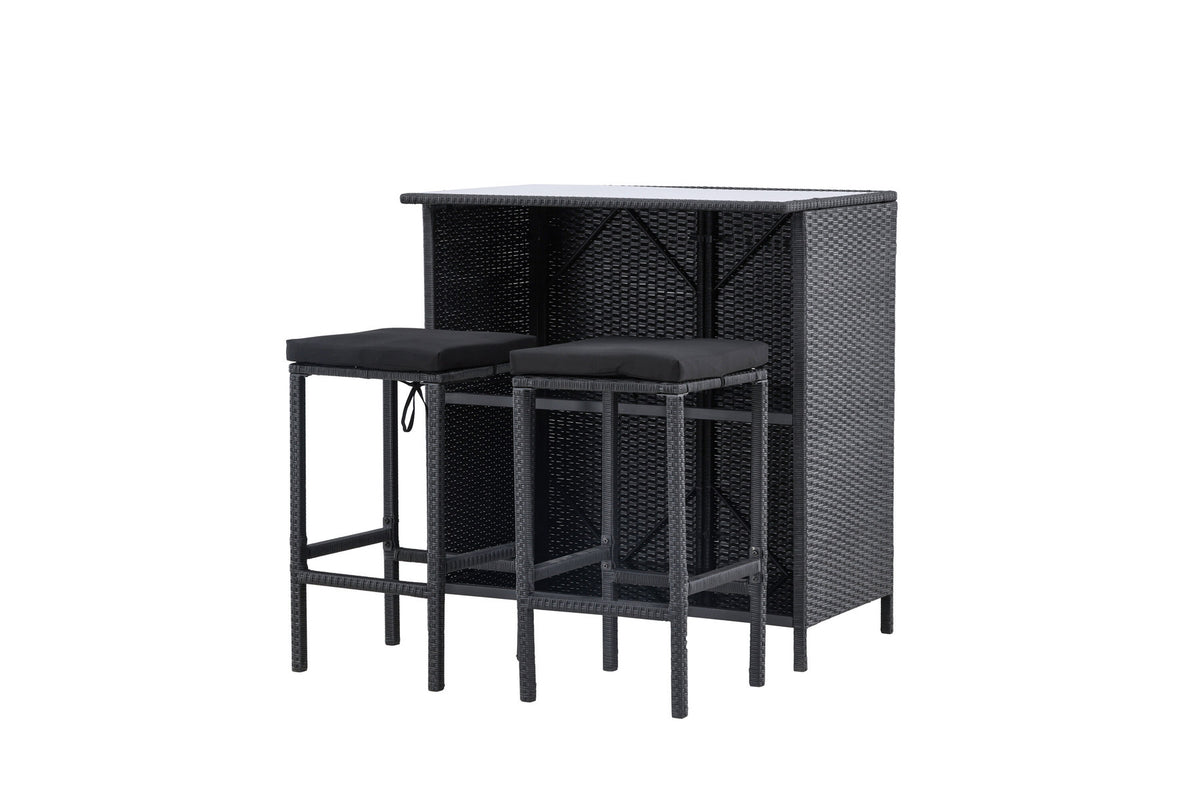 Knock Bar Set in Schwarz Schwarz präsentiert im Onlineshop von KAQTU Design AG. Loungeset ist von Venture Home