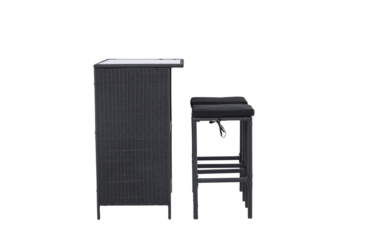 Knock Bar Set in Schwarz Schwarz präsentiert im Onlineshop von KAQTU Design AG. Loungeset ist von Venture Home