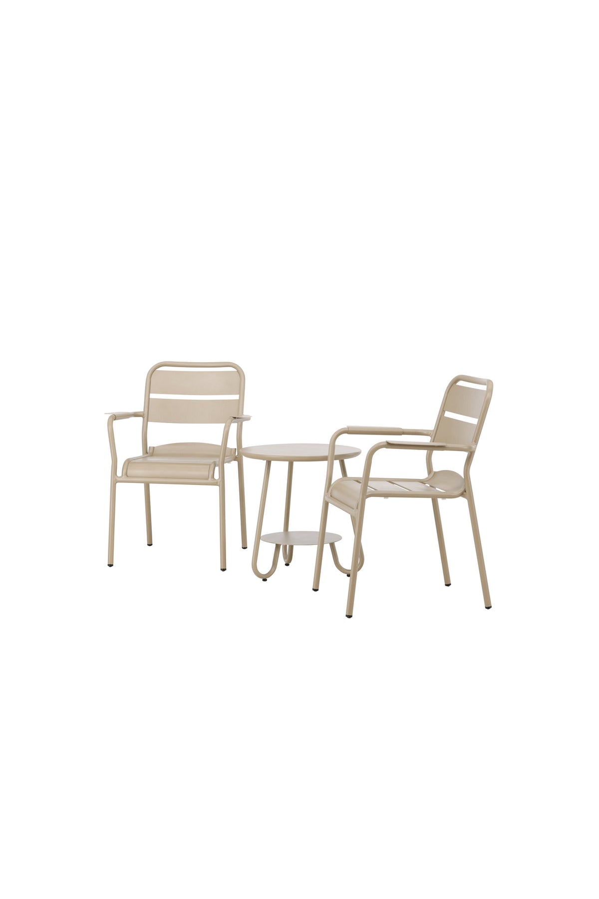 Faro Café Set in Beige/Beige präsentiert im Onlineshop von KAQTU Design AG. Gartentischset ist von Venture Home